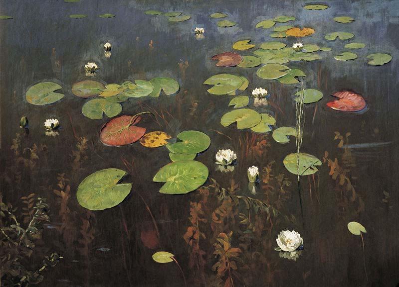 Isaac Levitan Water lilies oil painting picture